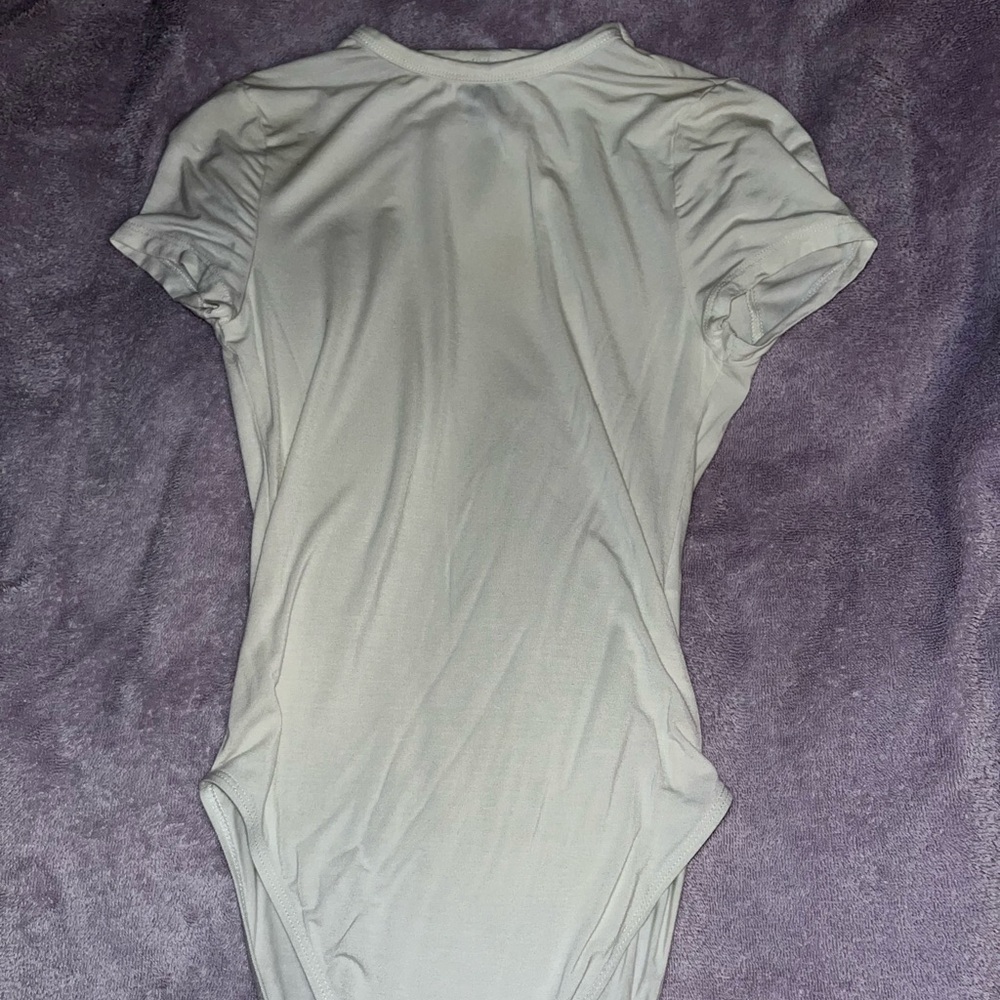 White Solid Body Suit